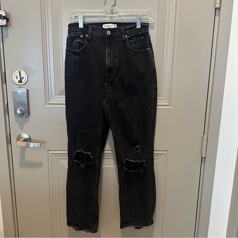 Abercrombie & Fitch‎ The Ankle Straight Ultra High Rise Curve Love Jeans Size 26